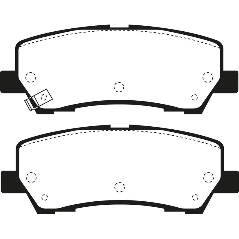 EBC Brakes | Redstuff 3000 Series Ceramic Low Dust Pads - Rear - Mustang 2.3T / 3.7L / 5.0L 2015-2022 EBC Brakes Brake Pads