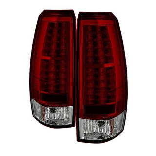 Spyder | Tail Lights - LED Bar Style - Red Clear SPYDER LED Tail Lights