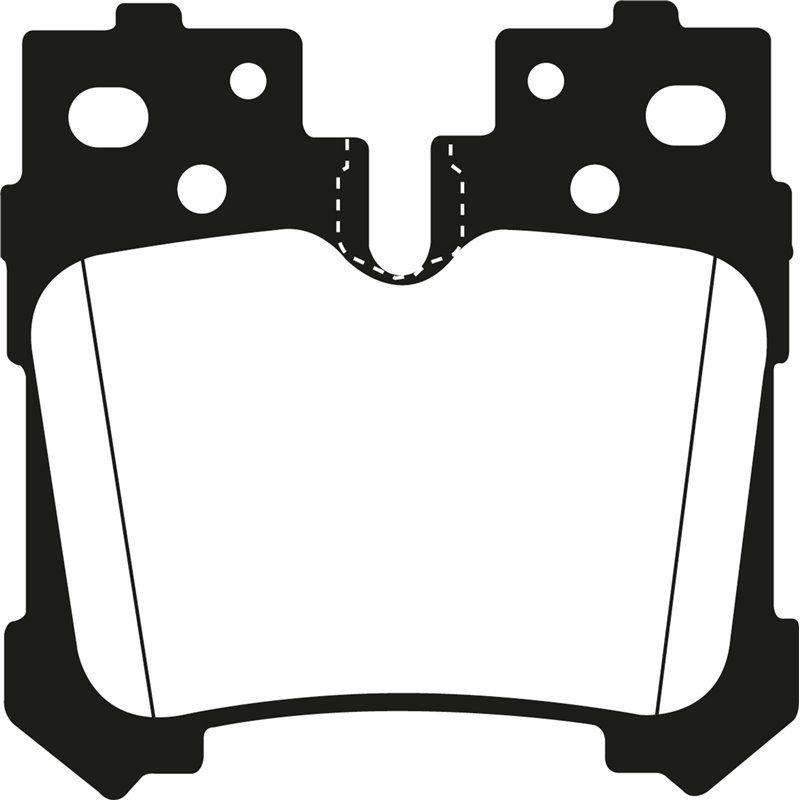 EBC Brakes | Yellowstuff 4000 Series Street / Track Pads - Rear - LS460 / LS500 / LS500h / LS600h 2007-2022 EBC Brakes Brake ...