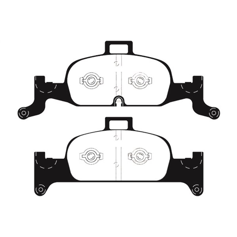 EBC Brakes | Yellowstuff 4000 Series Street / Track Pads - Avant EBC Brakes Plaquettes de freins
