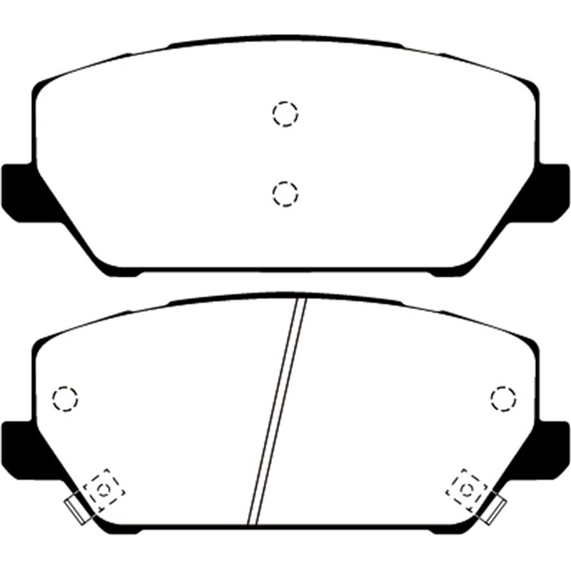 EBC Brakes | Yellowstuff 4000 Series Street / Track Pads - Avant - Veloster N 2.0T 2019-2022 EBC Brakes Plaquettes de freins