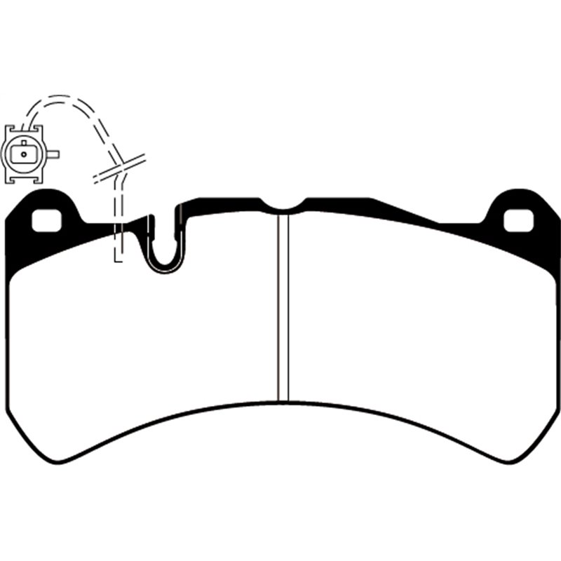 EBC Brakes | Yellowstuff 4000 Series Street / Track Pads - Front - Ghibli / Quattroporte 3.0T 2014-2019 EBC Brakes Brake Pads