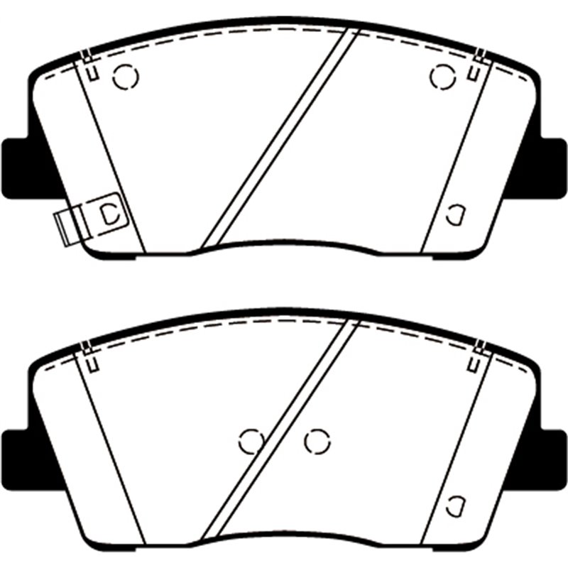 EBC Brakes | Yellowstuff 4000 Series Street / Track Pads - Front - G70 / Stinger 2.0T 2018-2022 EBC Brakes Brake Pads