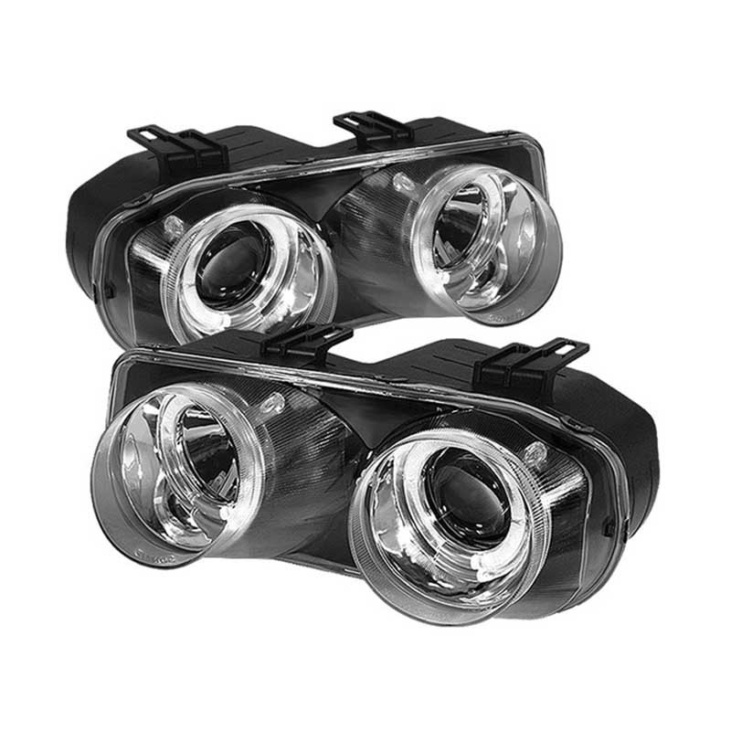 Spyder | Projector Headlights - LED Halo - Chrome SPYDER Headlights