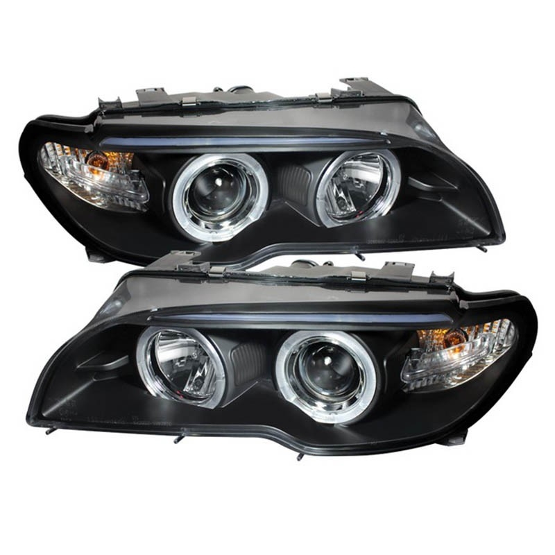 Spyder | Projector Headlights - LED Halo - Black SPYDER Headlights