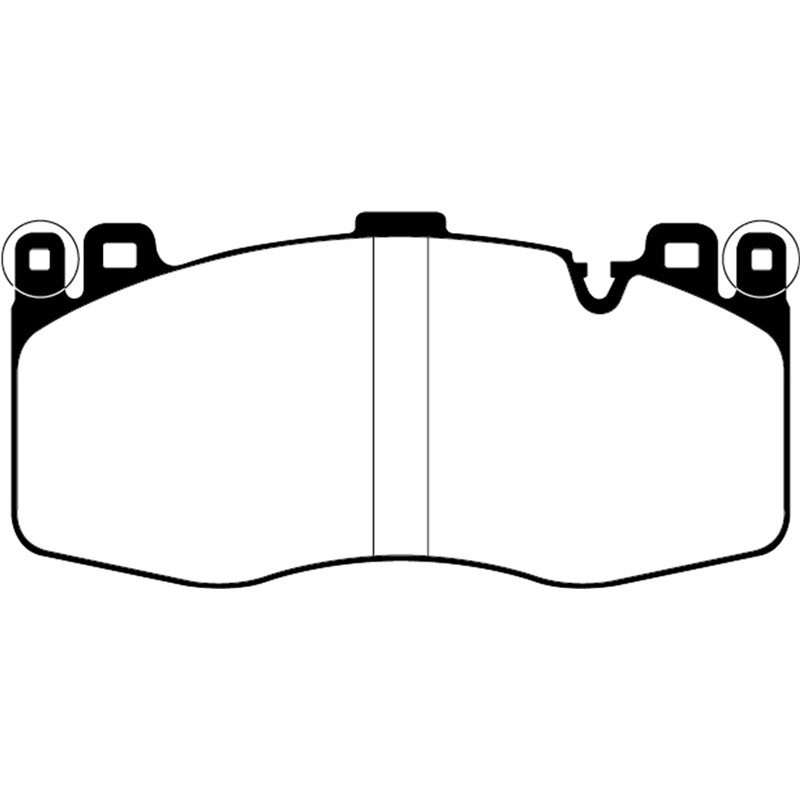 EBC Brakes | Bluestuff 5000 Series NDX Full Race Pads - Avant EBC Brakes Plaquettes de freins