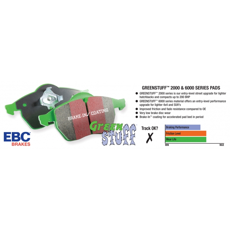 EBC Brakes | Greenstuff 6000 Series Truck / SUV Pads - Front EBC Brakes Brake Pads
