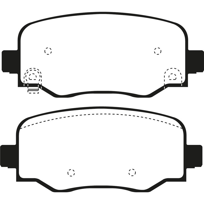 EBC Brakes | Greenstuff 6000 Series Truck / SUV Pads - Rear - 500 / 500X / Compass / Renegade 2015-2022 EBC Brakes Brake Pads