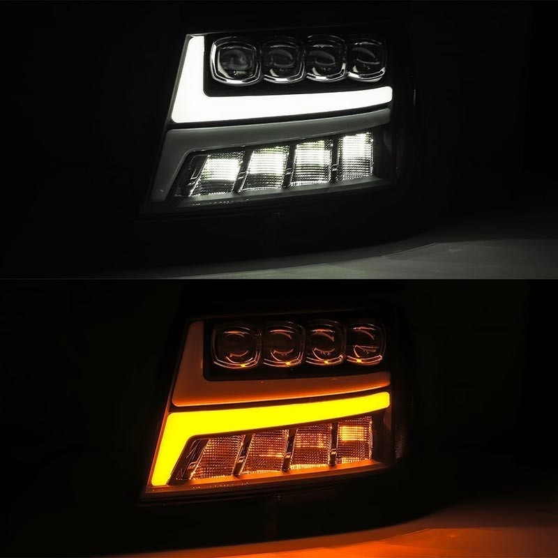 AlphaRex | NOVA-Series Full LED Quad 3D Projector Headlights - TAHOE/SUBURBAN/AVALANCHE AlphaRex Phares avant
