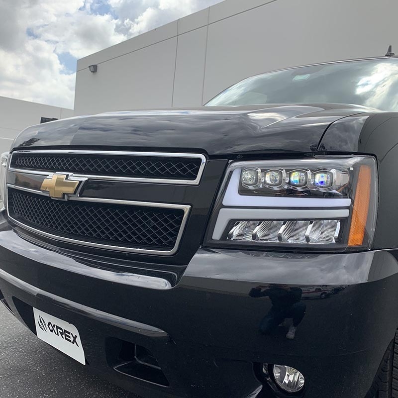 AlphaRex | NOVA-Series Full LED Quad 3D Projector Headlights - TAHOE/SUBURBAN/AVALANCHE AlphaRex Phares avant