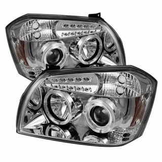 Spyder | Projector Headlights - LED Halo LED - Chrome SPYDER Headlights