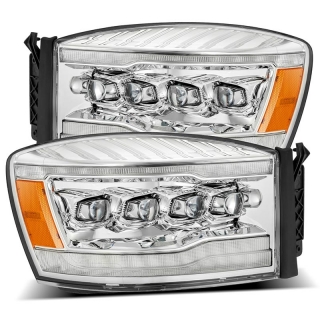 AlphaRex | NOVA-Series Full LED Quad 3D Projector Headlights - Ram 1500 / 2500 / 3500 2006-2009 AlphaRex Headlights