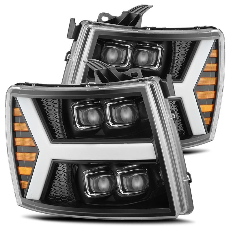 AlphaRex | LUXX-Series Full LED Dual Projector Headlights - SILVERADO 2007-2013 AlphaRex Phares avant