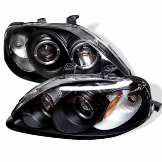 Spyder | Projector Headlights - LED Halo - Black SPYDER Headlights