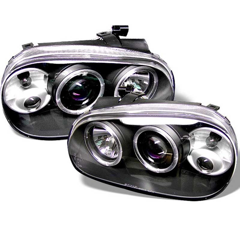 Spyder | Projector Headlights - LED Halo - Black SPYDER Headlights