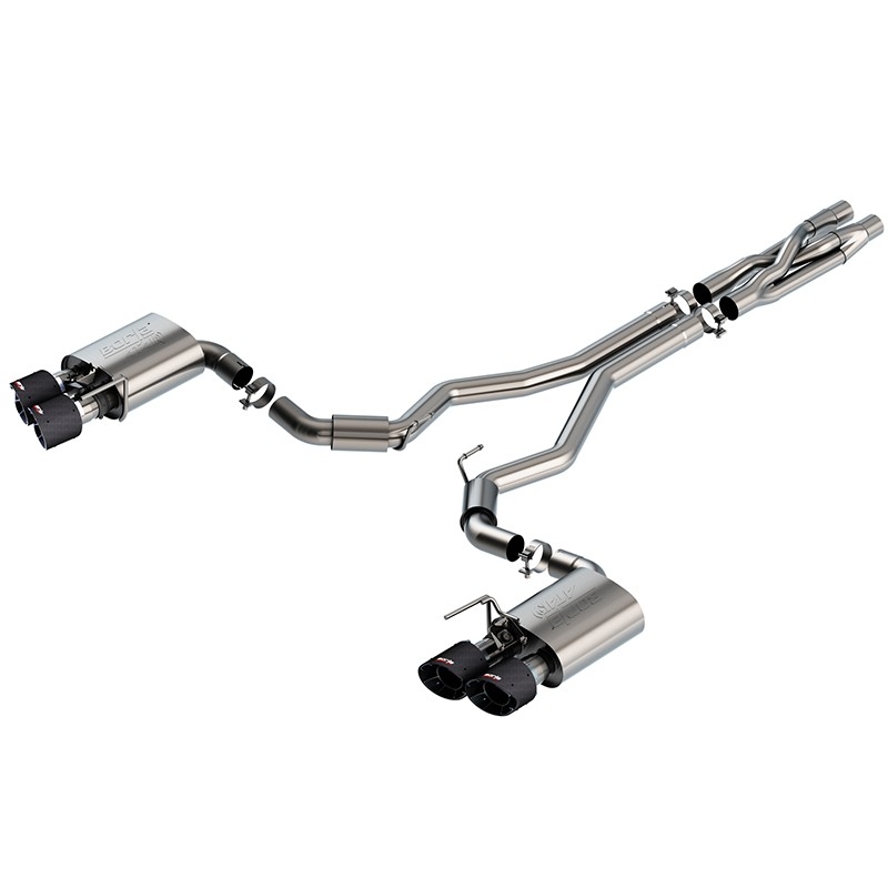 Borla | Cat-Back Exhaust ATAK - Mustang Shelby GT500 2020-2022 BORLA Cat-Back Exhausts