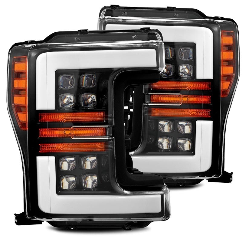 AlphaRex | NOVA-Series Full LED Quad 3D Projector Headlights - Ford SUPERDUTY 17-19 AlphaRex Phares avant