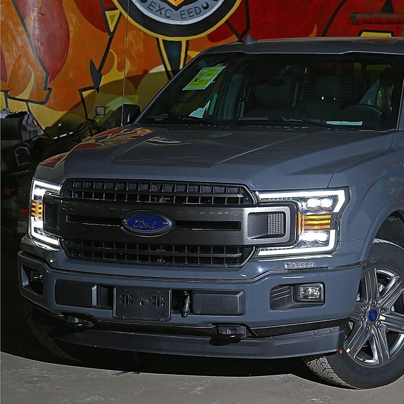 AlphaRex | NOVA-Series Full LED Quad 3D Projector Headlights - F-150 2018-2020 AlphaRex Phares avant