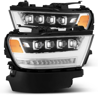 AlphaRex | NOVA-Series Full LED Quad 3D Projector Headlights - Ram 1500 2019-2022 AlphaRex Headlights