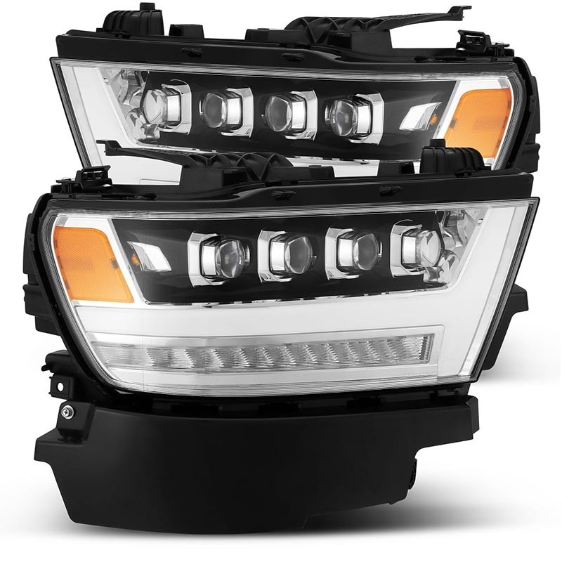 AlphaRex | NOVA-Series Full LED Quad 3D Projector Headlights - RAM 1500 2019-2020 AlphaRex Phares avant