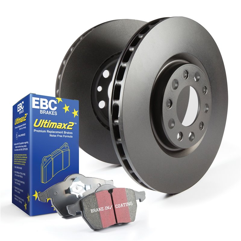 EBC Brakes | S1 Kit Ultimax 2 / RK Rotors - Rear - A4 2.0T 2017-2019 EBC Brakes Brake Kits