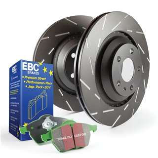 EBC Brakes | S2 Kit Greenstuff 2000 / USR Rotors - Arrière EBC Brakes Ensemble de freins