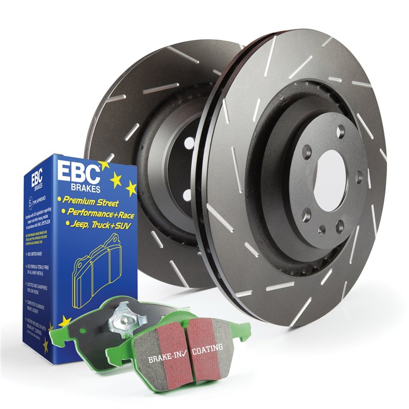 EBC Brakes | S2 Kit Greenstuff 2000 / USR Rotors - Arrière EBC Brakes Ensemble de freins