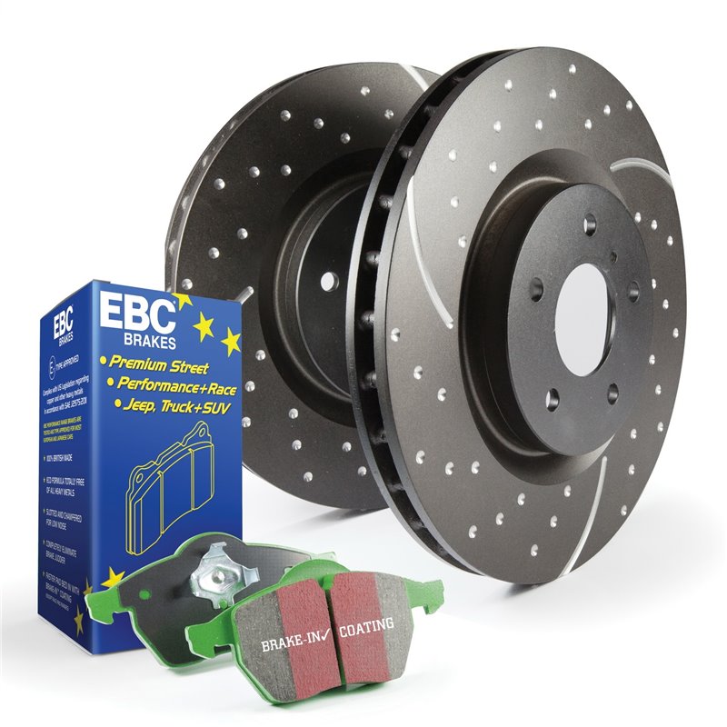 EBC Brakes | S3 Kit Greenstuff / GD Rotors Truck / SUV - Front - Durango / SRT / Grand Cherokee / SRT8 6.4L 2012-2021 EBC Bra...