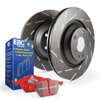 EBC Brakes | S4 Kit Redstuff 3000 / USR Rotors - Rear - Cooper Base / S 1.5T / 2.0T 2015-2019 EBC Brakes Brake Kits