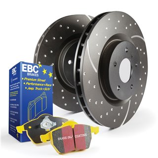 EBC Brakes | S5 Kit Yellowstuff 4000 / GD Rotors - Rear - Volkswagen 2014-2022 EBC Brakes Brake Kits