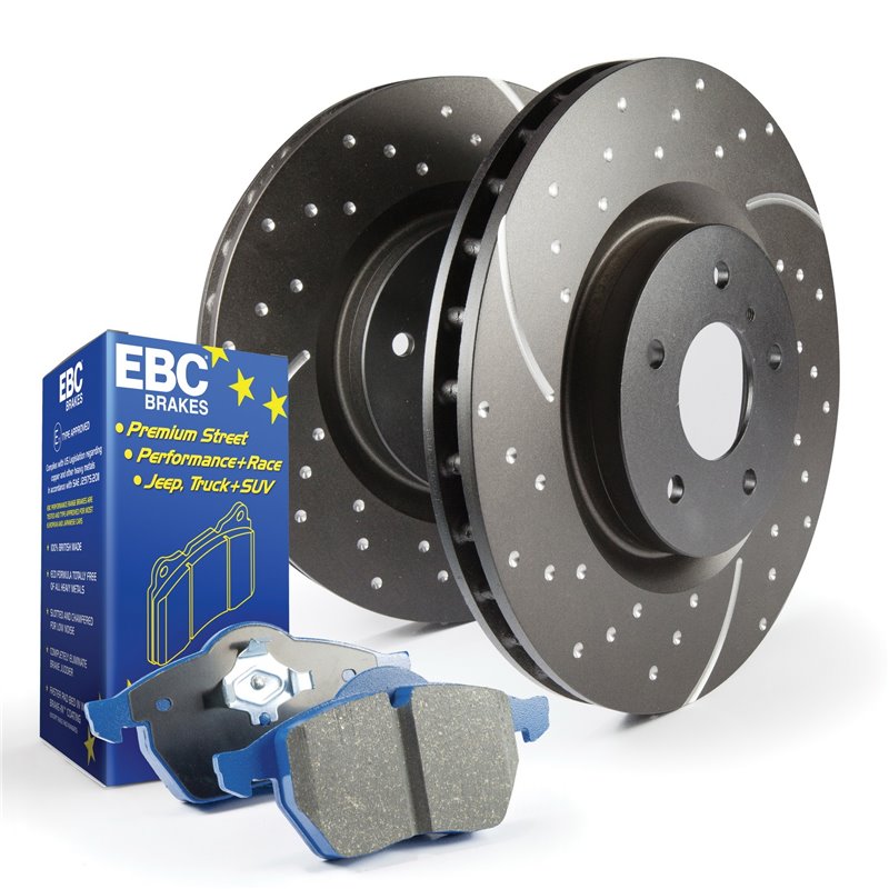 EBC Brakes | S6 Kit Bluestuff 5000 / GD Rotors - Avant EBC Brakes Ensemble de freins