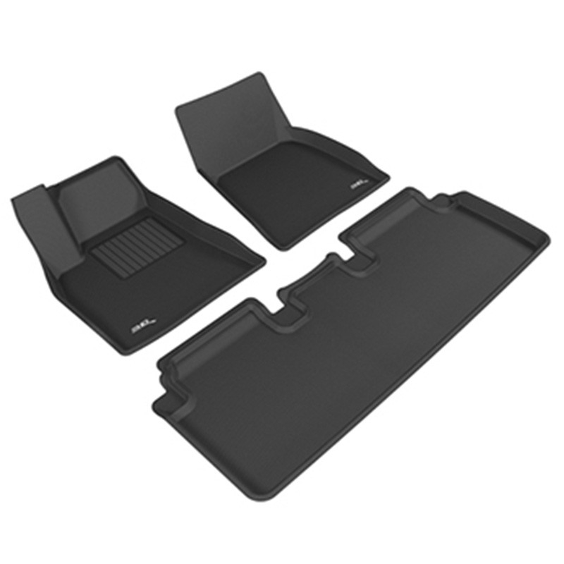 3D Mats | KAGU Tapis Toute Saison - Avant & Arrière - Tesla Model S 2012-2014 3D Mats Tapis Protecteur