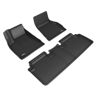 3D Mats | KAGU Tapis Toute Saison - Avant & Arrière - Tesla Model S 2015-2022 3D Mats Tapis Protecteur