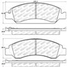 StopTech | Street Select Brake Pads - Avant StopTech Plaquettes de freins