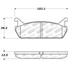 StopTech | Street Brake Pads - Arrière StopTech Plaquettes de freins