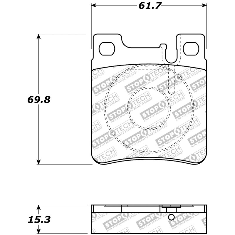 StopTech | Street Brake Pads - Arrière StopTech Plaquettes de freins