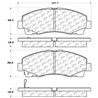 StopTech | Street Brake Pads - Avant StopTech Plaquettes de freins