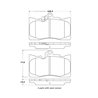 StopTech | Street Brake Pads - Avant StopTech Plaquettes de freins