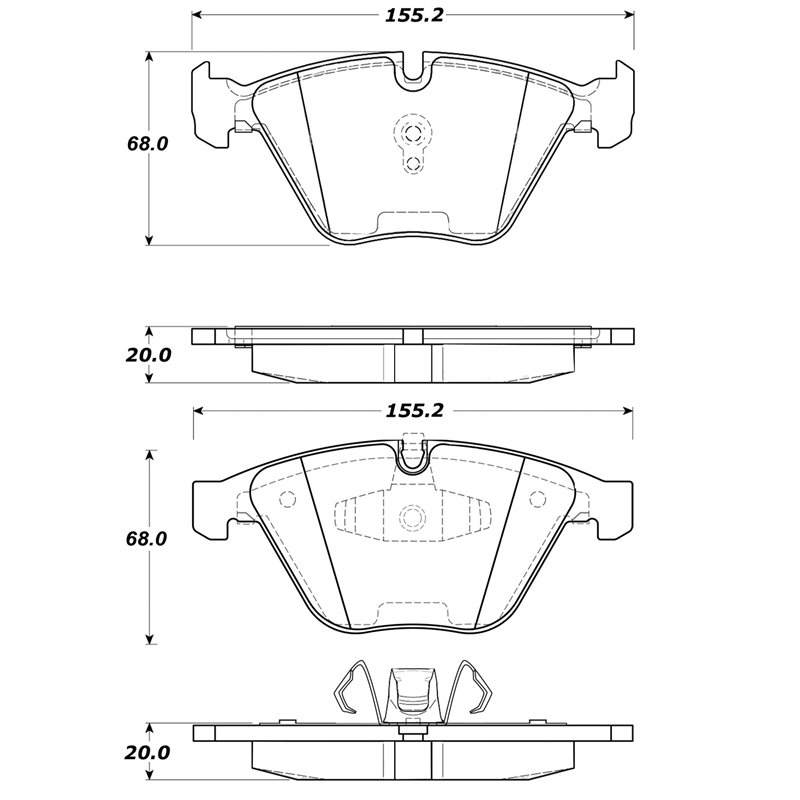 StopTech | Street Brake Pads - Avant StopTech Plaquettes de freins