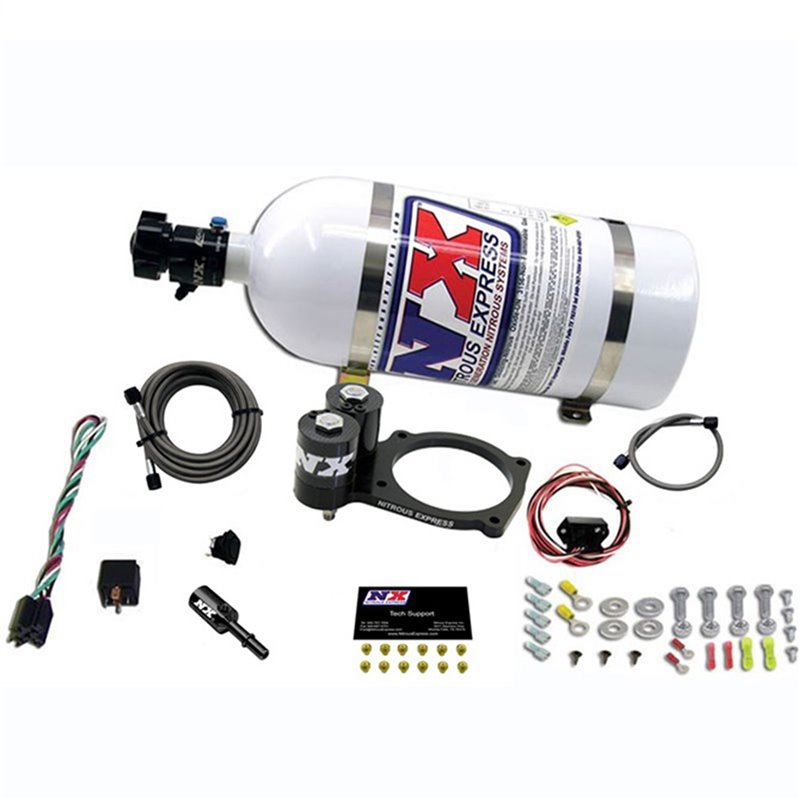 Nitrous Express | Nitrous Plate System w/10lb bottle - Challenger SRT Demon / SRT Hellcat / Charger 6.2L 2015-2018 Nitrous Ex...