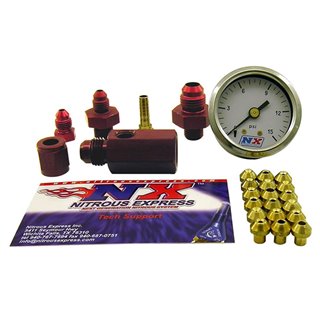 Nitrous Express | MASTER FLO-CHECK (CHECKS FLOWING FUEL PRESSURES GAUGE INCL) Nitrous Express Cadrans