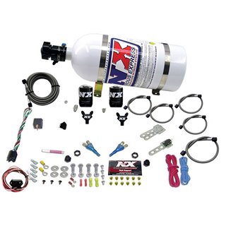 Nitrous Express | DUAL NOZZLE (35-150HP) W/10LB BOTTLE Nitrous Express Nitrous Oxide Systems