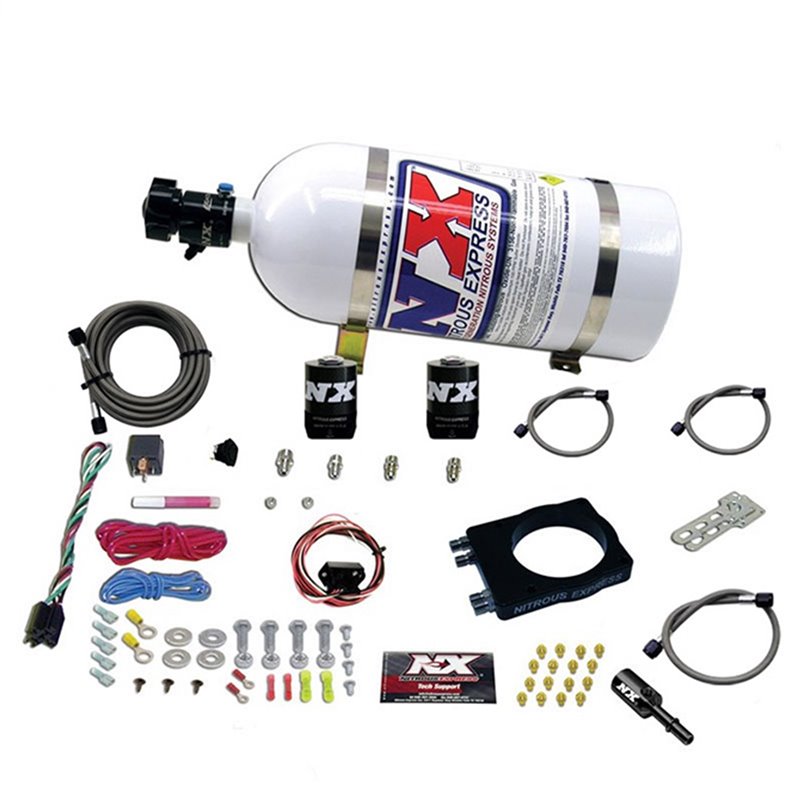 Nitrous Express | PLATE SYSTEM (50-400HP) W/10LB BOTTLE Nitrous Express Système Nitrous Oxide