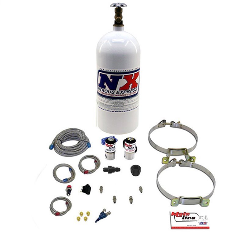 Nitrous Express | MAINLINE EFI SINGLE NOZZLE SYSTEM W/10LB BOTTLE Nitrous Express Nitrous Oxide Systems