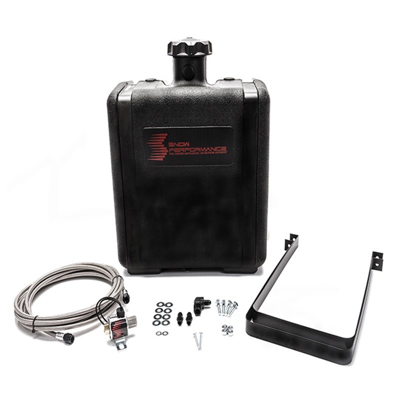 Snow Performance | 7 Gal. Water-Methanol Tank Upgrade Braided Stainless Line (w/brackets; solenoid; hose) Snow Performance Wa...