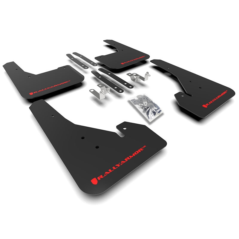 RallyArmor | Mud Flaps Red Logo - Corolla Hatchback 2019-2024 RallyArmor Mud Flaps