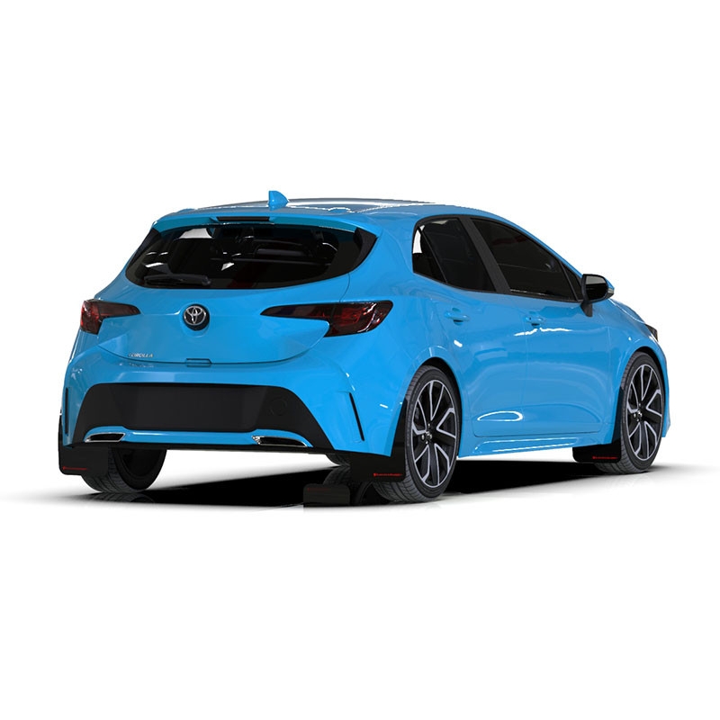 RallyArmor | Mud Flaps Red Logo - Corolla Hatchback 2019-2024 RallyArmor Mud Flaps