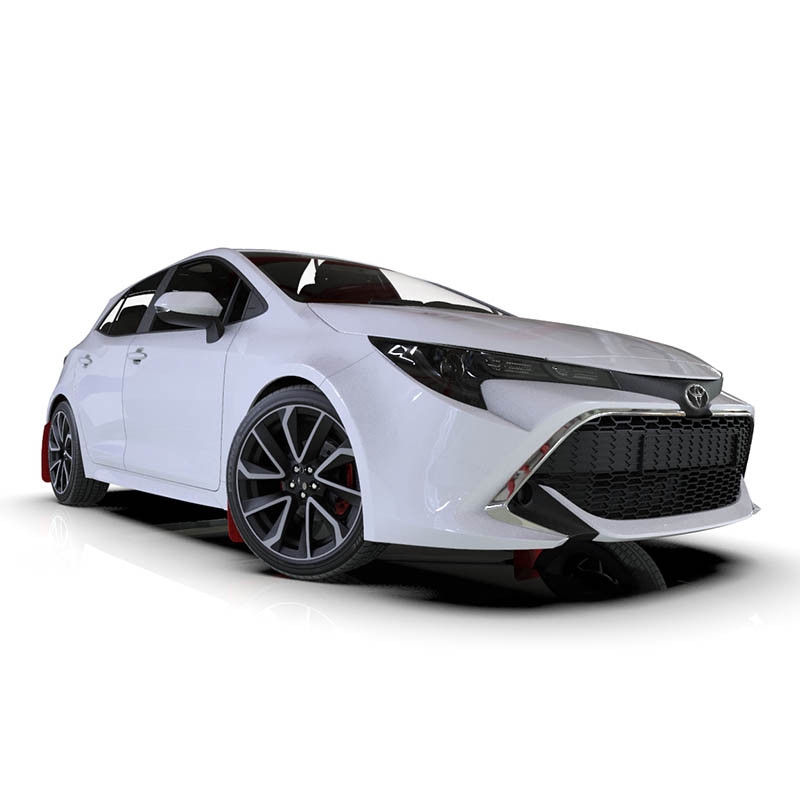 RallyArmor | Mud Flaps White Logo - Corolla Hatchback 2019-2024 RallyArmor Mud Flaps