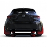 RallyArmor | Red Mud Flaps Black Logo - Corolla Hatchback 2019-2024 RallyArmor Mud Flaps