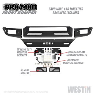 Westin | Bumper- Front - Silverado 1500 2016-2019 Westin Automotive Off-Road Bumpers